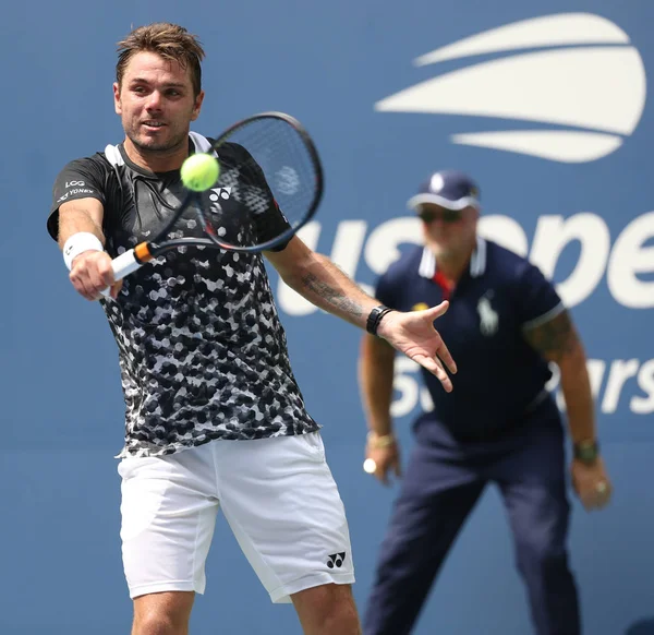 Nowy Jork Sierpień 2018 Grand Slam Mistrz Stanislas Wawrinka Szwajcarii — Zdjęcie stockowe