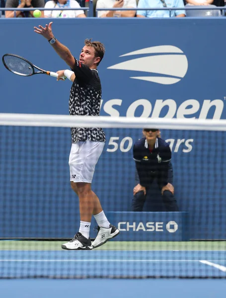 New York Ağustos 2018 Grand Slam Şampiyonu Stanislas Wawrinka Sviçre — Stok fotoğraf