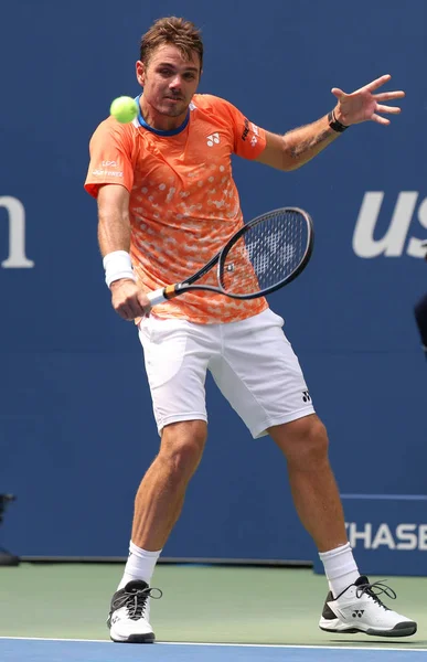 Nueva York Agosto 2018 Campeón Del Grand Slam Stanislas Wawrinka — Foto de Stock