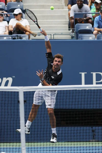 New York Augusti 2018 Grand Slam Mästare Stanislas Wawrinka Schweiz — Stockfoto