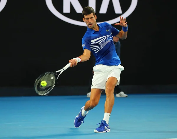 Melbourne Australia Enero 2019 Veces Campeón Del Grand Slam Novak — Foto de Stock