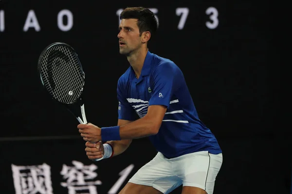 Melbourne Autriche Janvier 2019 Fois Champion Grand Chelem Novak Djokovic — Photo