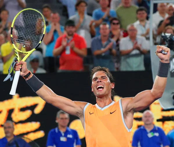 Melbourne Australien Januari 2019 Sjutton Gånger Grand Slam Mästare Rafael — Stockfoto