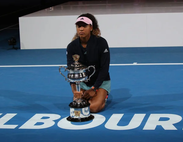 Melbourne Österrike Januari 2019 Gånger Grand Slam Champion Naomi Osaka — Stockfoto