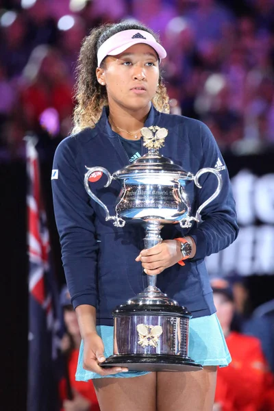 Melbourne Österrike Januari 2019 Gånger Grand Slam Champion Naomi Osaka — Stockfoto