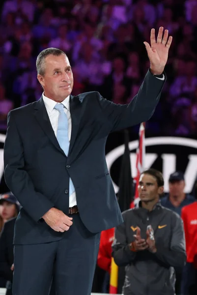 Melbourne Australia Januar 2019 Grand Slam Champion Ivan Lendl Nimmt — Stockfoto