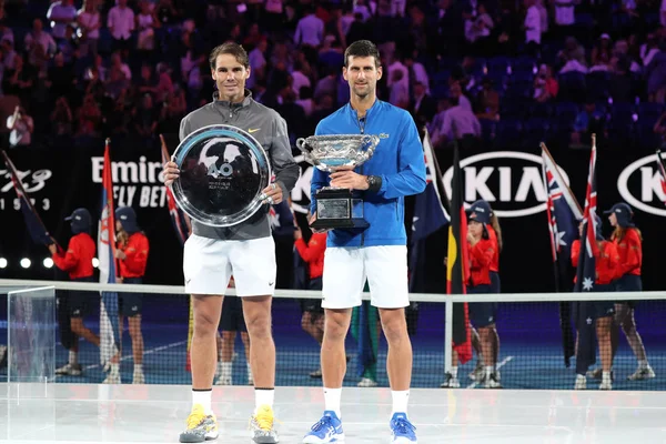 Melbourne Australia Enero 2019 Rafael Nadal España Campeón Del Abierto — Foto de Stock