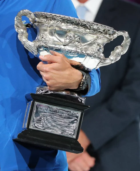 Melbourne Australia Enero 2019 Campeón Del Abierto Australia 2019 Novak — Foto de Stock