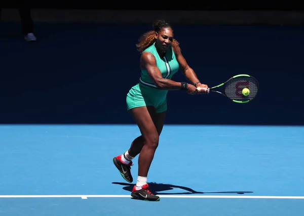 Melbourne Austrália Janeiro 2019 Vezes Campeã Grand Slam Serena Williams — Fotografia de Stock