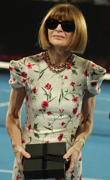 Melbourne Australia Gennaio 2019 Caporedattrice Della Rivista Vogue Anna Wintour — Foto Stock