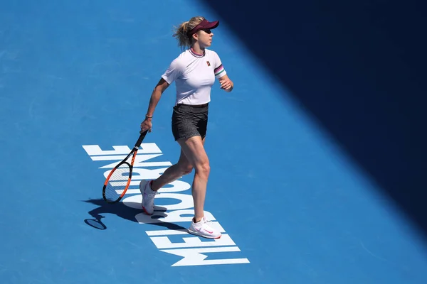 Melbourne Australia Stycznia 2019 Tenisista Elina Svitolina Ukraina Bezczynności Podczas — Zdjęcie stockowe