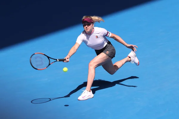 Melbourne Avustralya Ocak 2019 Profesyonel Tenisçi Onun Çeyrek Final Maçında — Stok fotoğraf