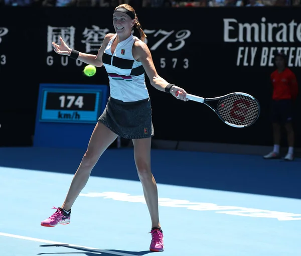 Melbourne Australie Janvier 2019 Championne Grand Chelem Petra Kvitova République — Photo