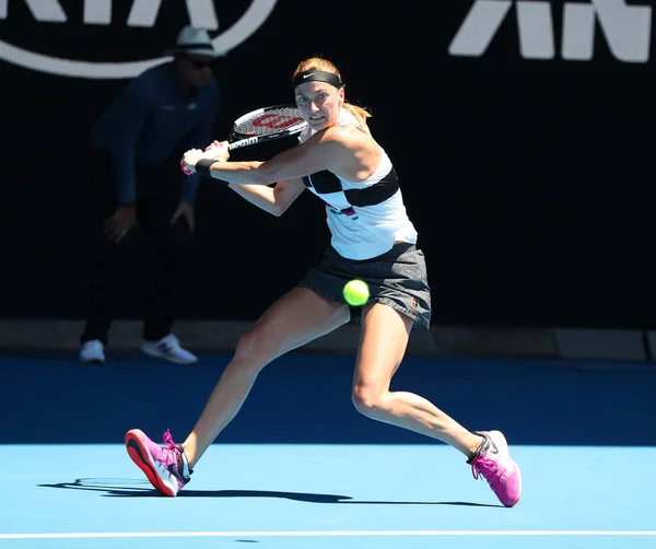 Melbourne Avustralya Ocak 2019 Grand Slam Şampiyonu Petra Kvitova Çek — Stok fotoğraf