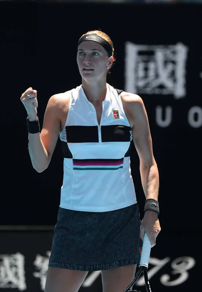 Melbourne Australie Janvier 2019 Championne Grand Chelem Petra Kvitova République — Photo