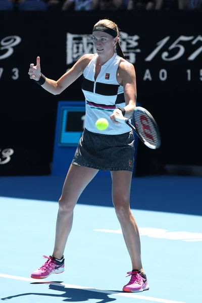 Melbourne Australie Janvier 2019 Championne Grand Chelem Petra Kvitova République — Photo