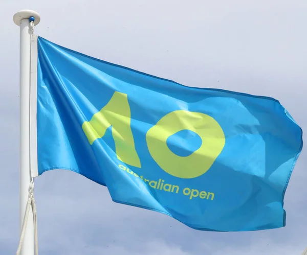 Melbourne Australie Janvier 2019 Drapeau Open Australie Pendant Open Australie — Photo