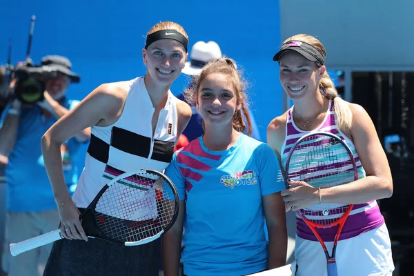 Melbourne Australien Januar 2019 Grand Slam Siegerin Petra Kvitova Aus — Stockfoto