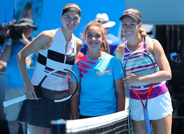 Melbourne Australia January 2019 Grand Slam Champion Petra Kvitova Czech — Stock Photo, Image