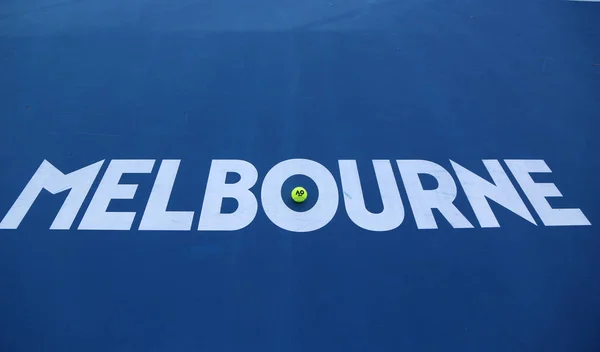 Melbourne Australia Gennaio 2019 Iconica Insegna Melbourne Alla Rod Laver — Foto Stock