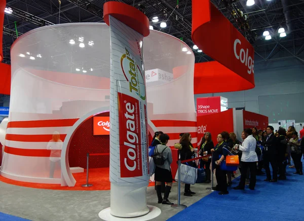 New York November 2018 Colgate Monter Vid Större Dental Möte — Stockfoto