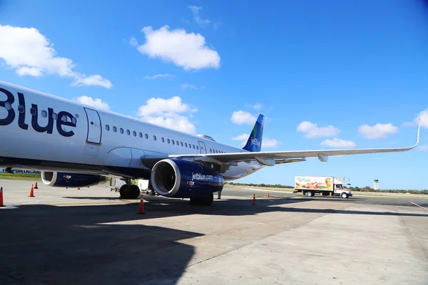 Punta Cana Dominikanische Republik Januar 2019 Jetblue Airlines Airbus 320 — Stockfoto