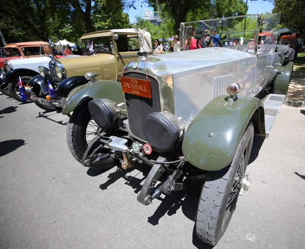 Μελβούρνη Αυστραλία Ιανουαρίου 2019 Ιστορική Vintage Αυτοκίνητα Στην Οθόνη Στο — Φωτογραφία Αρχείου