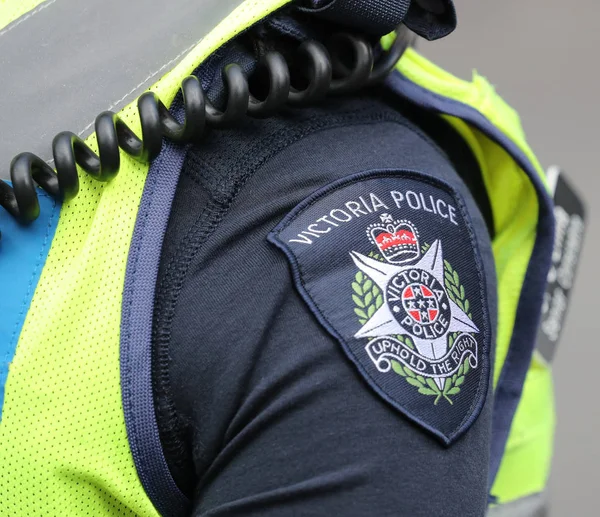 Melbourne Austrália Janeiro 2019 Victoria Police Shoulder Patch Departamento Polícia — Fotografia de Stock