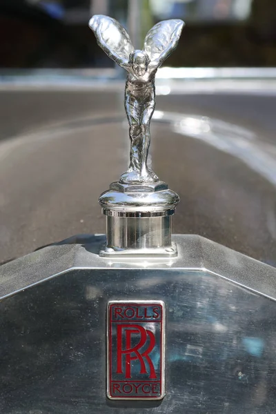 Melbourne Australia January 2019 Rolls Royce Hood Ornament Emblem Display — Stock Photo, Image
