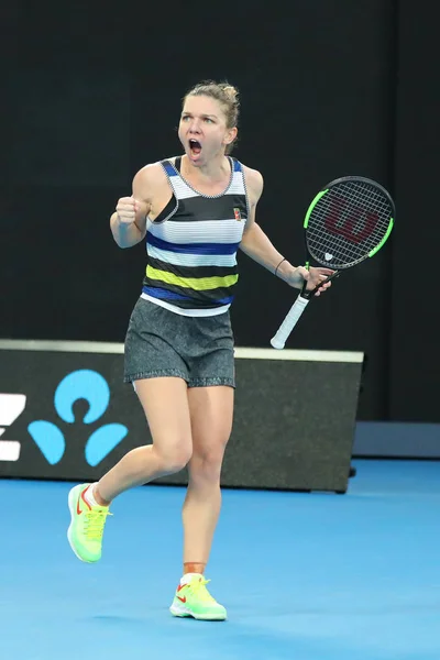 Melbourne Australia Enero 2019 Campeona Del Grand Slam Simona Halep — Foto de Stock