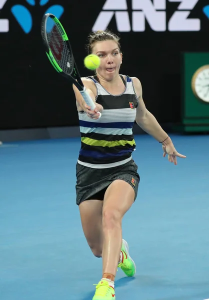 Melbourne Australia Gennaio 2019 Campionessa Del Grande Slam Simona Halep — Foto Stock