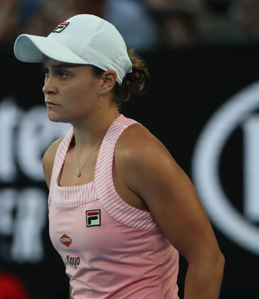 Melbourne Australia Enero 2019 Tenista Profesional Ashleigh Barty Australia Acción — Foto de Stock