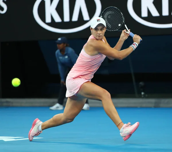 Melbourne Australia Gennaio 2019 Tennista Australiana Ashleigh Barty Azione Durante — Foto Stock