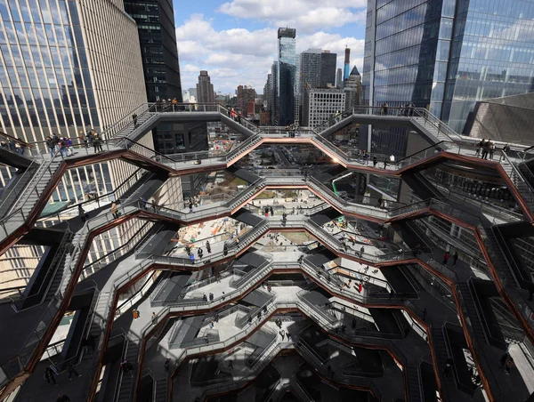 March 2019 Vessel Midtpunktet Public Square Gardens Hudson Yards Åpnet – stockfoto