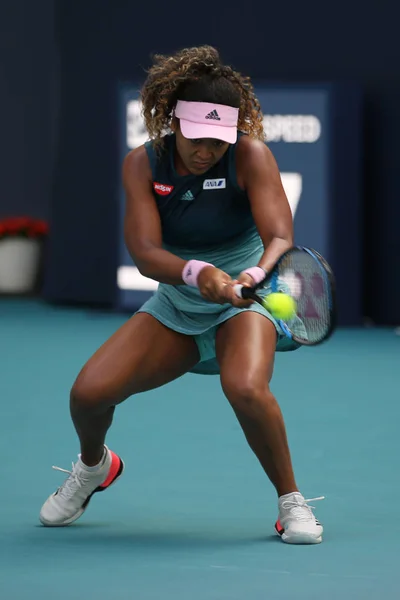 Miami Gardens Florida Maart 2019 Grand Slam Champion Naomi Osaka — Stockfoto