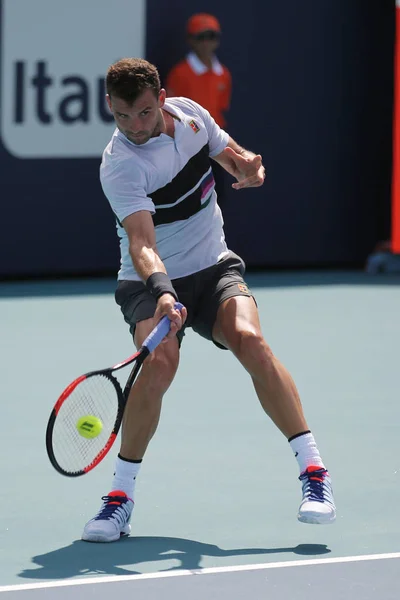 Miami Gardens Florida March 2019 Professional Tennis Player Grigor Dimitrov — Stock Photo, Image