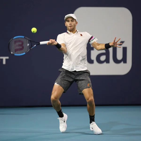 Miami Gardens Floride Mars 2019 Joueur Tennis Professionnel Borna Coric — Photo