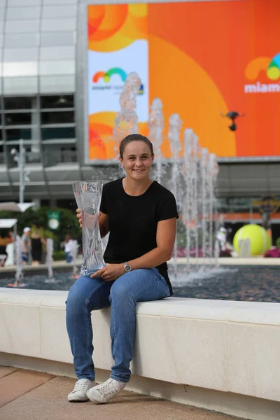 Miami Gardens Florida Mars 2019 Professionell Tennisspelare Ashleigh Barty Australien — Stockfoto