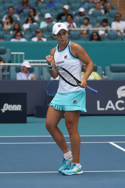 Miami Gardens Florida Maart 2019 Professionele Tennisspeelster Ashleigh Barty Van — Stockfoto