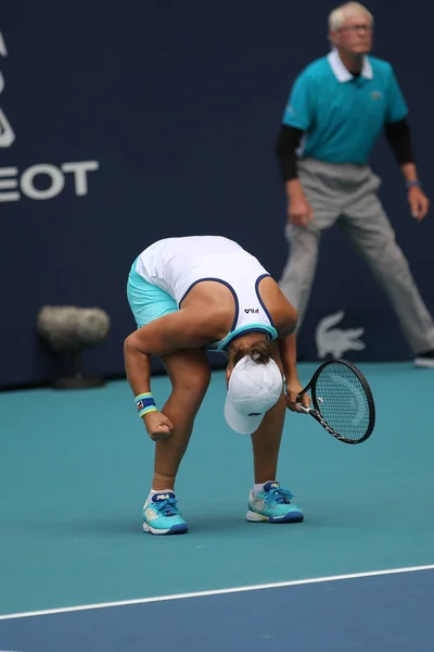 Miami Gardens Florida Března 2019 Profesionální Tenista Ashleigh Barty Austrálie — Stock fotografie