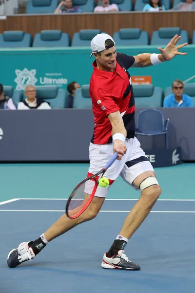 Miami Gardens Florida Marzo 2019 Tenista Profesional John Isner Usa — Foto de Stock