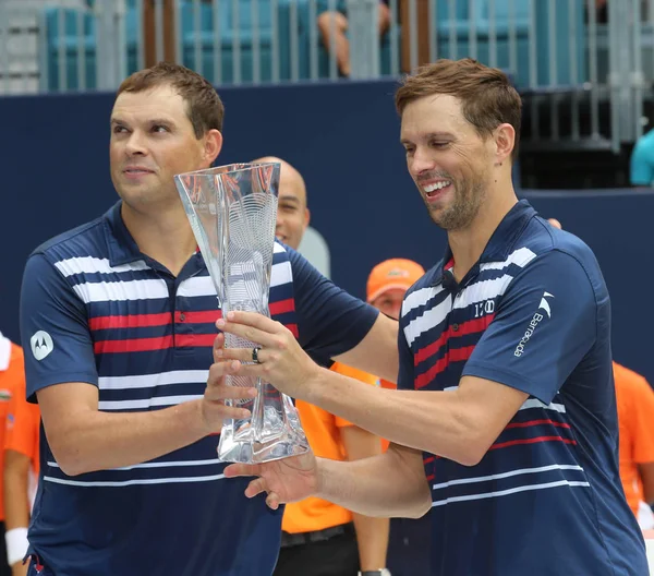 Miami Gardens Florida Marzo 2019 Miami Open Duplica Los Campeones — Foto de Stock