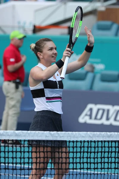 Miami Gardens Florida Március 2019 Grand Slam Bajnok Simona Halep — Stock Fotó