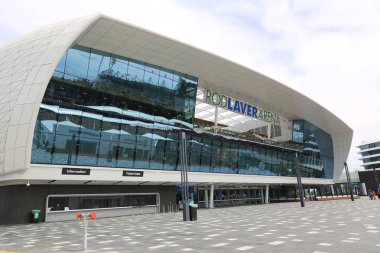 Melbourne, Avustralya-Ocak 26, 2019: çubuk Laver Arena içinde 2019 Avustralya Açık maç Avustralya tenis merkezinde Melbourne Park. 1988 yılından bu yana Avustralya açık için ana mekandır