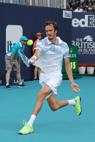 Miami Gardens Florida March 2019 Professional Tennis Player Daniil Medvedev — Stock Photo, Image