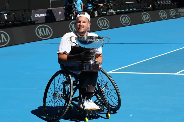 Melbourne Australië Januari 2019 Grand Slam Kampioen Dylan Alcott Van — Stockfoto