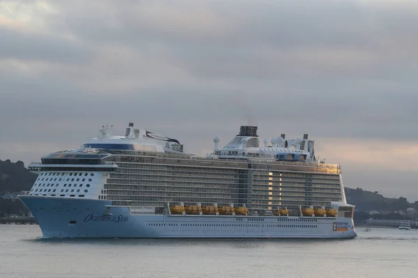 Auckland Nieuw Zeeland Januari 2019 Royal Caribbean Cruiseschip Ovatie Van — Stockfoto