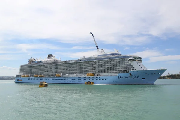 Auckland Nova Zelândia Janeiro 2019 Royal Caribbean Cruise Ship Ovation — Fotografia de Stock