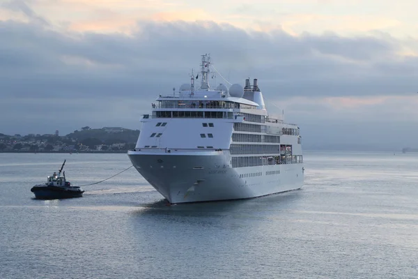 Auckland Nouvelle Zélande Janvier 2019 Silver Whisper Cruise Ship Silversea — Photo