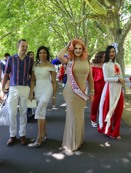 Melbourne Australia Enero 2019 Miembros Miss Gay Miss Transexuales Australia —  Fotos de Stock